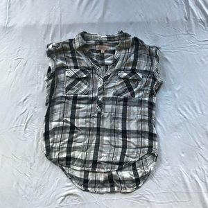Philosophy Plaid Henley Shirt